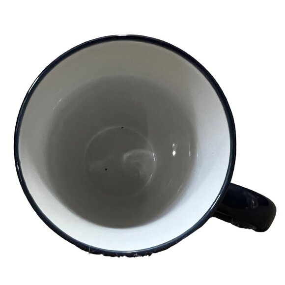 Merry Christmas Coffee Cup Navy Blue 10 fl oz Christmas Gift - Picture 4 of 7